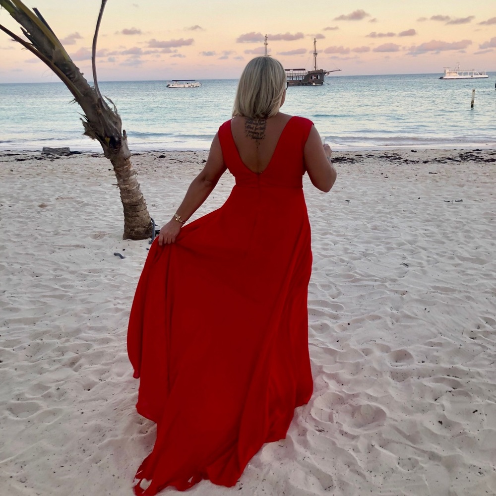 Red dress